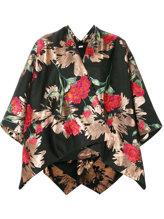floral print kimono jacket展示图