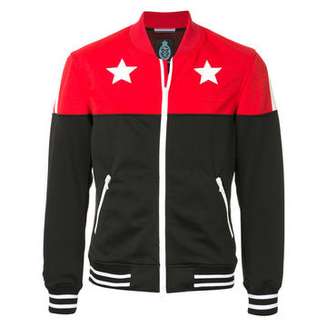 star print sweat jacket