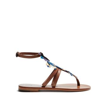 Ariana feather-embellished sandals