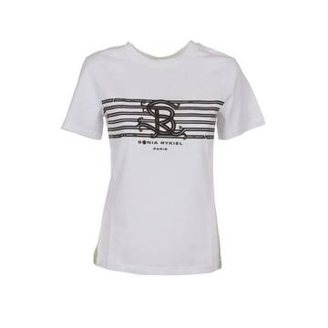 Sonia Rykiel Paris Logo Print T-shirt