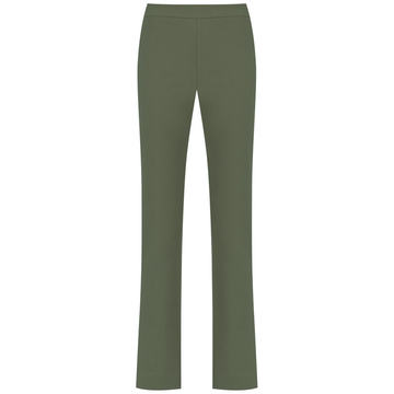 high rise straight-fit trousers