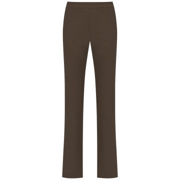 high rise straight-fit trousers