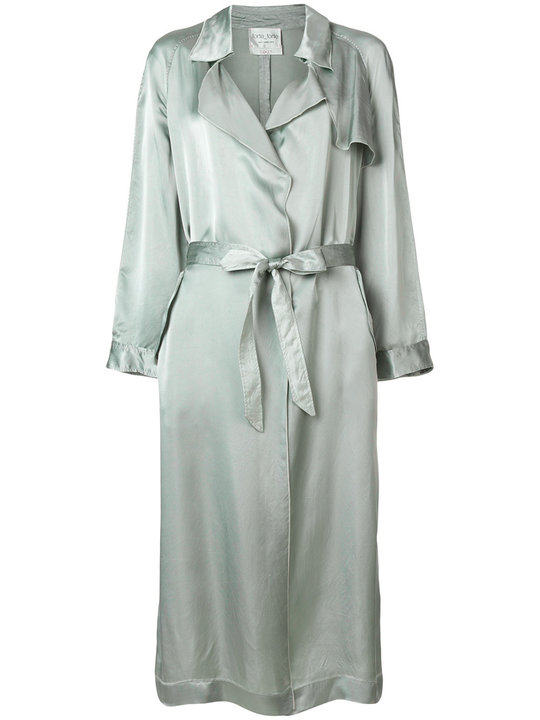 satin trench coat展示图