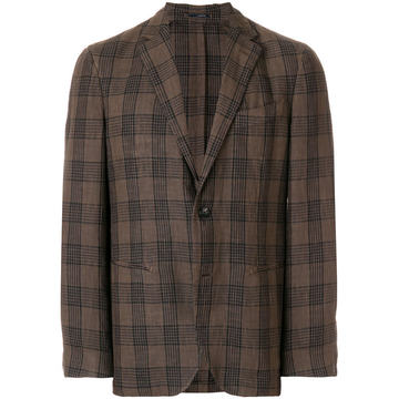 checked blazer