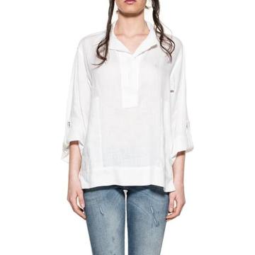 White Linen Top