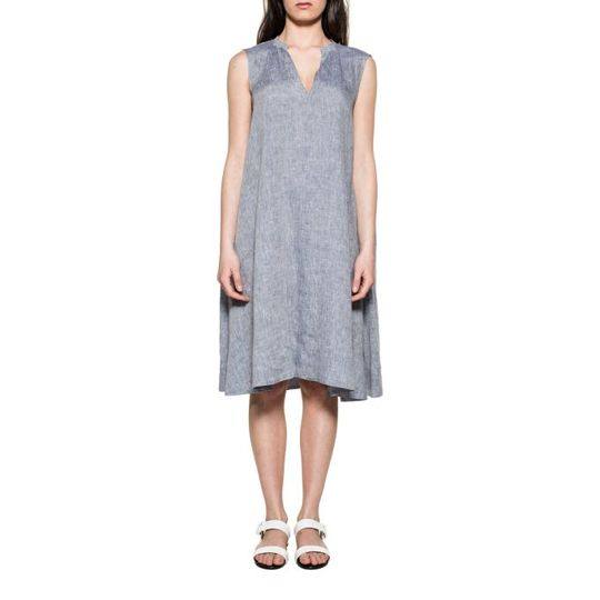 Light Blue Selena Linen Dress展示图