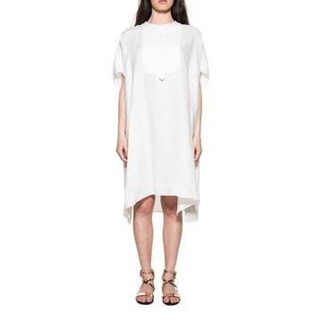 White Linen Dress