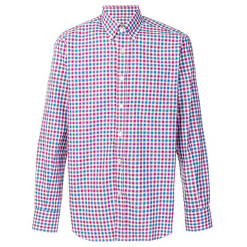 checked button-down shirt