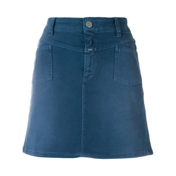 ombré denim skirt