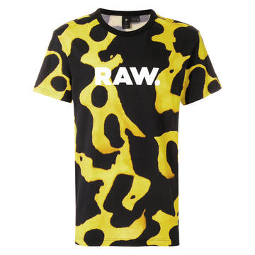 raw print T-shirt