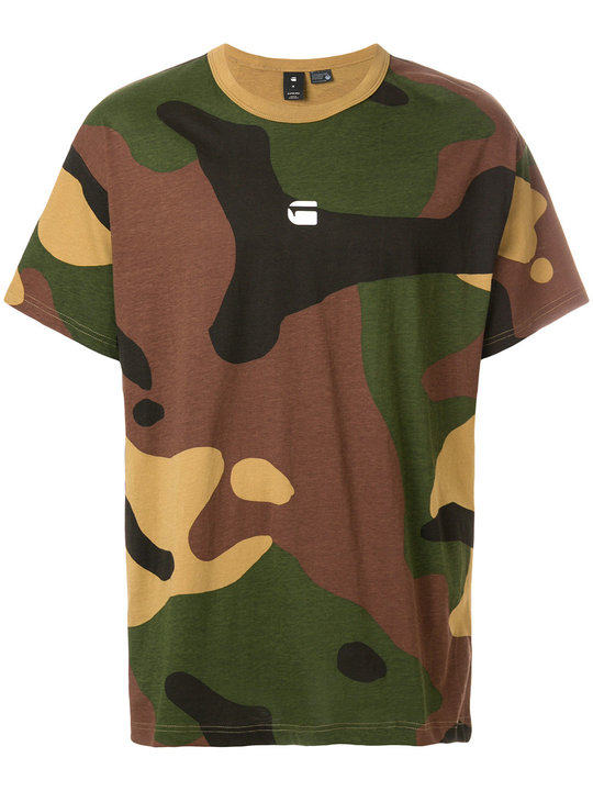 camouflage print T-shirt展示图