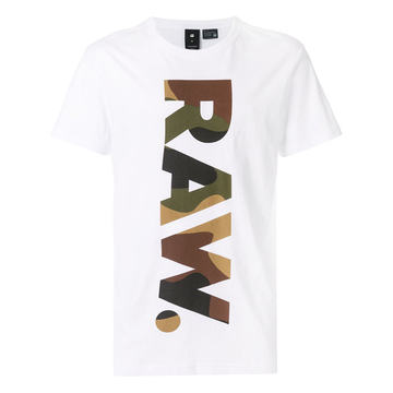 raw print T-shirt