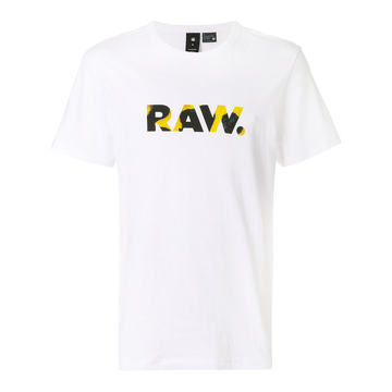 raw print T-shirt