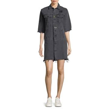 Death Valley Denim Shirt Dress