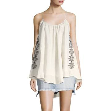 Magnolia Flowy Embroidered Tank