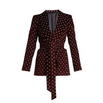 Blazer Robe shawl-lapel velvet blazer