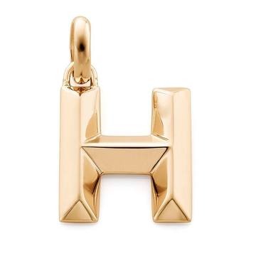 Gold Capital H Pendant