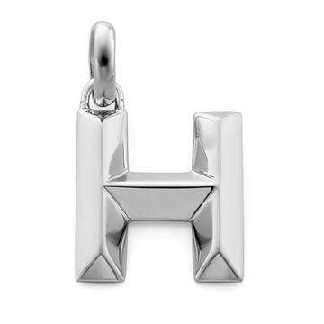 Sterling Silver Capital H Pendant