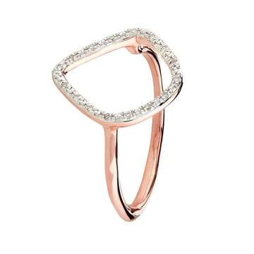 Riva Rose Gold Plated Diamond Ring