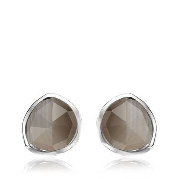 Siren Grey Agate Stud Earrings