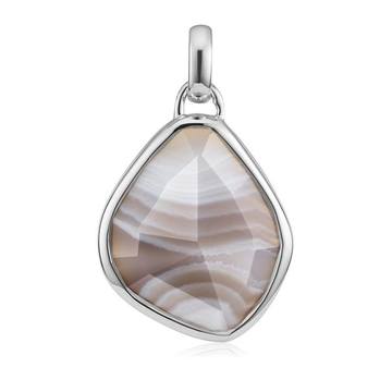 Siren Nugget Grey Agate Pendant