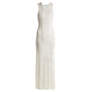 Kourtney sleeveless eyelet-knit maxi dress