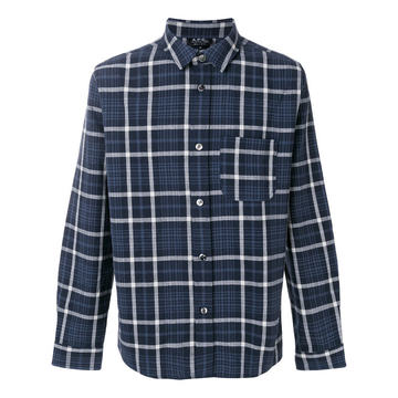 plaid relaxed fit shirt