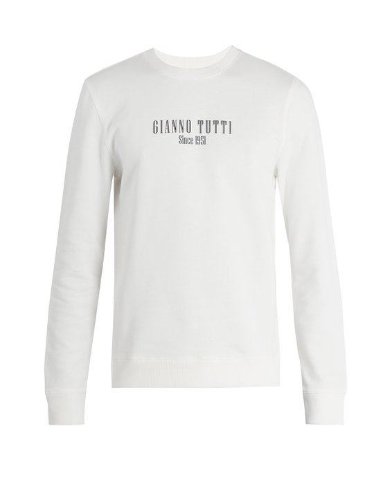 Gianno Tutti-print cotton-jersey sweatshirt展示图