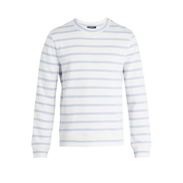 Gianno Tutti-embroidered striped cotton sweatshirt