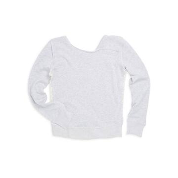 Girl's Cotton Lace Sweatshirt