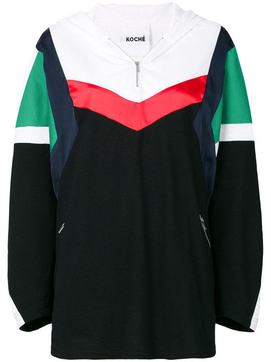 colour block hoodie展示图