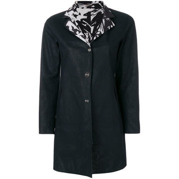 printed lapels coat