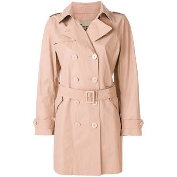 double-breasted trench coat