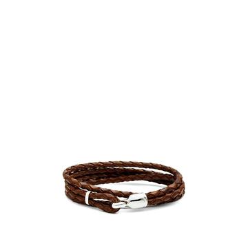 Trice braided-leather bracelet