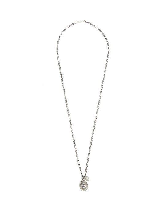 Dove-pendant silver necklace展示图