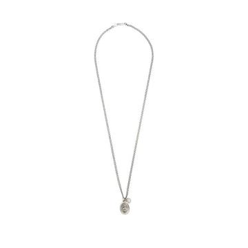 Dove-pendant silver necklace