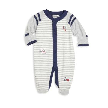 Baby's Game Day Striped Footie
