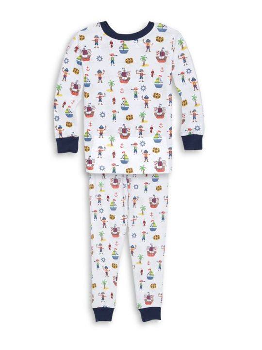 Toddler's &amp; Little Boy's Two-Piece Buccaneers Print Pajamas展示图