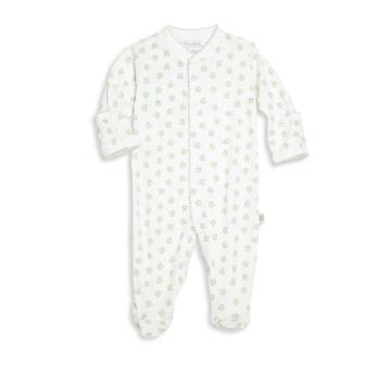Baby's Frog Printed Pima Cotton Footie
