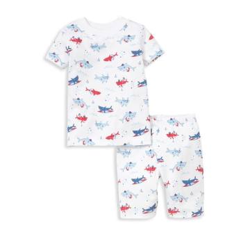 Baby's Sea Shenanigans Shark Print Short Pajamas