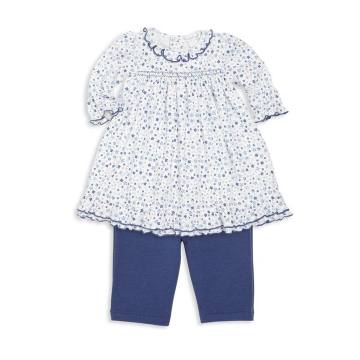 Baby's Petit Fleur Two-Piece Pima Cotton Dress & Leggings Set