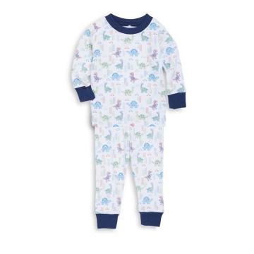 Baby's & Toddler's Two-Piece Dino Pajama Top & Bottom Set