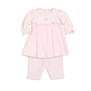 Baby's Two-Piece Dotted Dress & Leggings Set