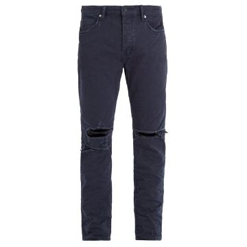 Ray distressed tapered-leg jeans