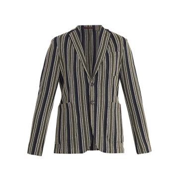 Angie striped cotton  blazer
