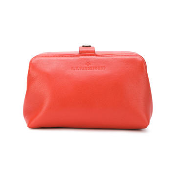 brand embossed makeup bag