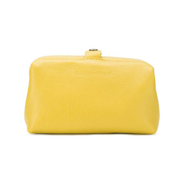 logo embossed makeup bag