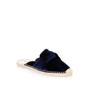 Knotted Velvet Mules