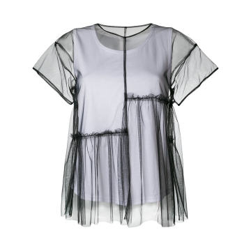 layered tulle T-shirt
