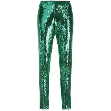 embellished sequin trousers